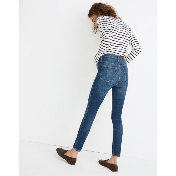 Madewell Size 25 10" High-Rise Skinny Jeans in Winston Wash High Rise AL652 New - Picture 8 of 14